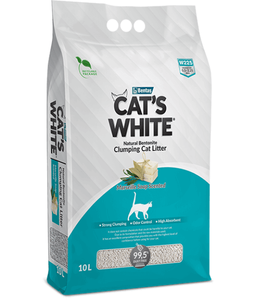 Cat’s White Marseille Soap Clumping Cat Litter 10L