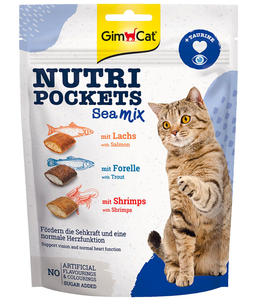 GimCat Nutri Pockets Sea Mix 150g Gimcat