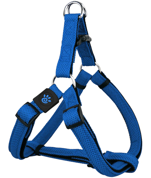 Doco Puffy Mesh Step-In Dog Harness Blue