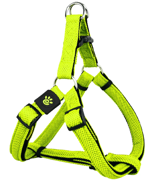 Doco Puffy Mesh Step-In Dog Harness Lime