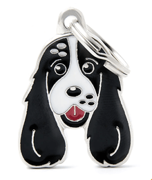 ID Tag - Black & White Cocker Spaniel