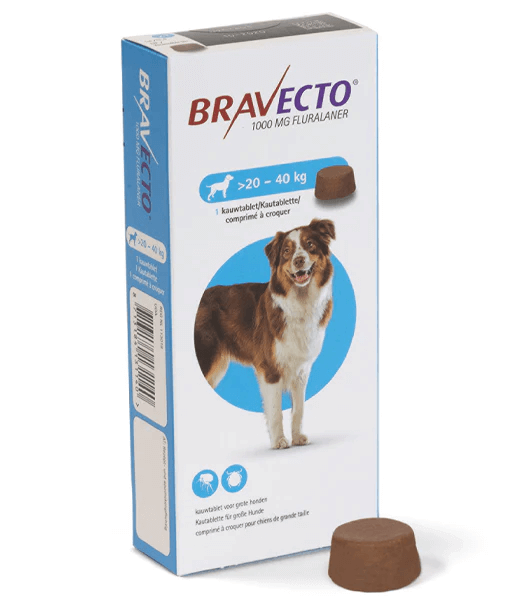 Bravecto Bravecto 1000 mg Fluralaner 20-40 kg