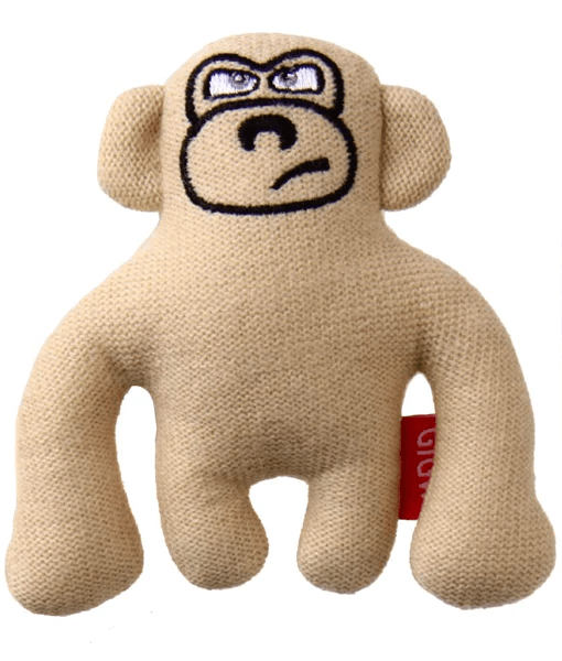 Gigwi - Puffer Zoo Dog Toy Monkey Canvas Plush
