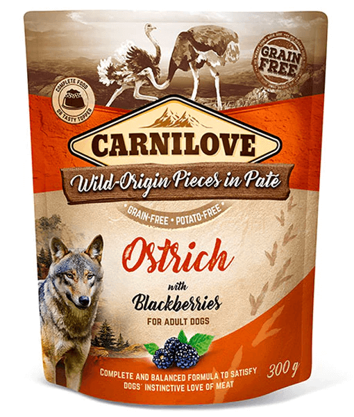 Carnilove - Ostrich with Blackberries Pate 300g