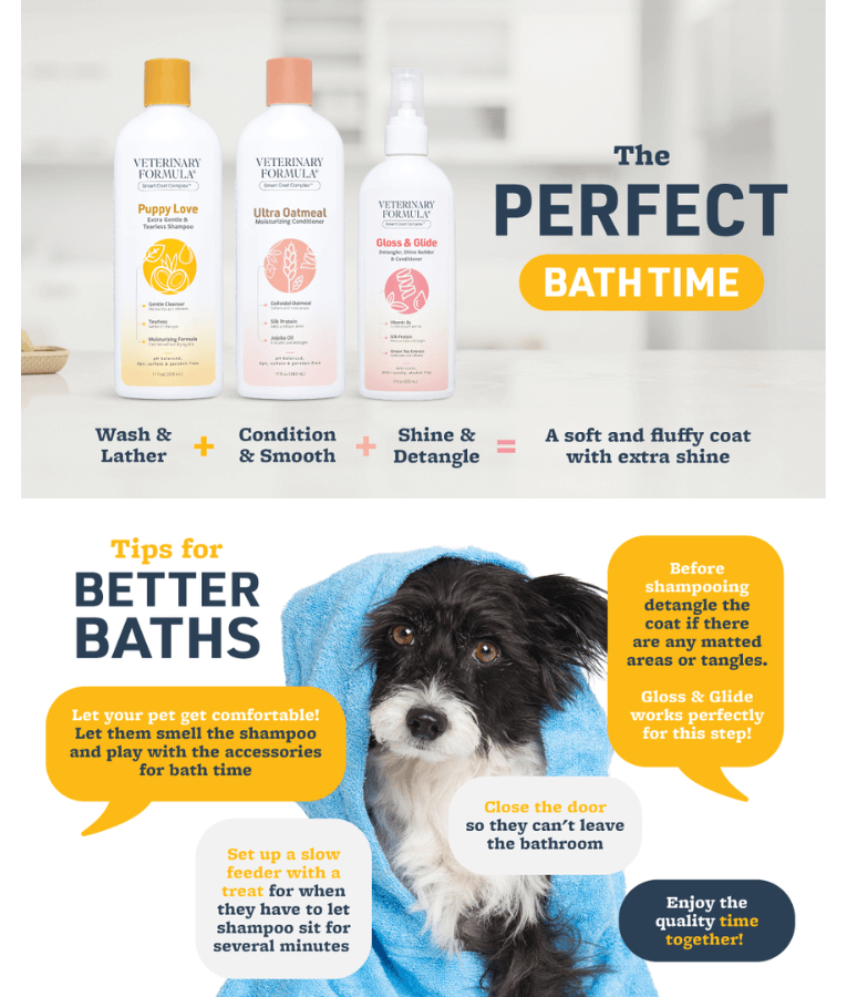 Synergy Labs - Veterinary Formula, Puppy Love Shampoo, Extra Gentle & Tearless for Puppies & Kittens - 503ml