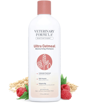 Synergy Labs - Veterinary Formula, Ultra Oatmeal Moisturizing Shampoo For Dogs & Cats, Raspberry Tea Scent - 503ml