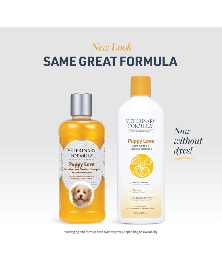 Synergy Labs - Veterinary Formula, Puppy Love Shampoo, Extra Gentle & Tearless for Puppies & Kittens - 503ml
