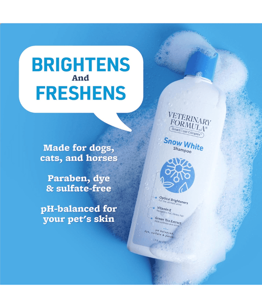 Synergy Labs - Veterinary Formula Snow White Shampoo, For White Dogs & Cats - 503mL