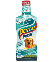 Synergy Labs - Dental Fresh, Water Additive, Original Formula for Dogs & Cats - Whitening, Breath Freshening, Oral Health Support - 503mL