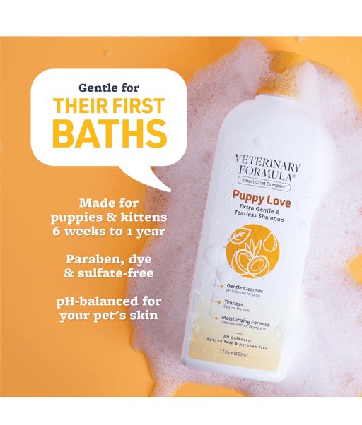 Synergy Labs - Veterinary Formula, Puppy Love Shampoo, Extra Gentle & Tearless for Puppies & Kittens - 503ml