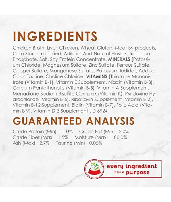 Purina - Fancy Feast, Adult Wet Cat Food, With Grilled Liver & Chicken Chunks in Gravy 5+1 Free Cans x 85g