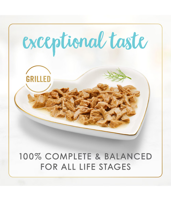 Purina - Fancy Feast, Adult and Kitten Wet Cat Food, With Grilled Tuna Chunks in Gravy - 5+1 Free Cans x 85g