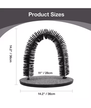 Pawise Grooming Scratcher Arch – Self-Grooming & Massage Station for Cats 36 x 28 x 36 cm