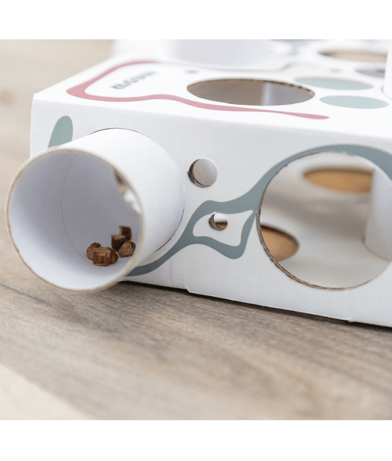 Trixie - Paws’n’Treats Box, Interactive Cat Puzzle Toy with Push-In Tubes - 35 × 7 × 20 cm