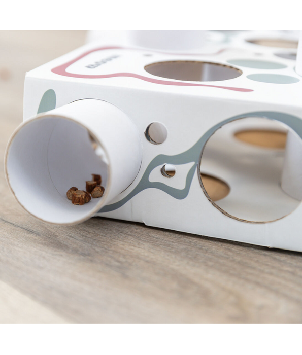 Trixie - Paws’n’Treats Box, Interactive Cat Puzzle Toy with Push-In Tubes - 35 × 7 × 20 cm