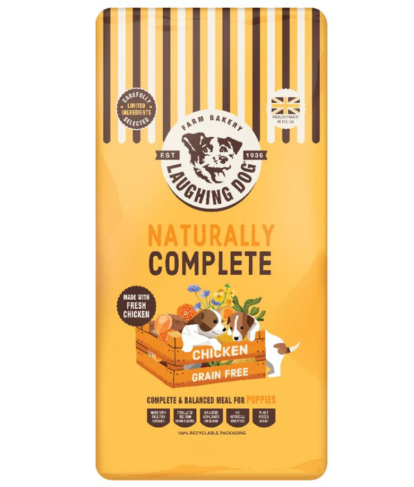 Laughing Dog - Naturally Complete Chicken, Grain-Free, Puppy Dry Dog Food For All Breed Sizes - 2kg
