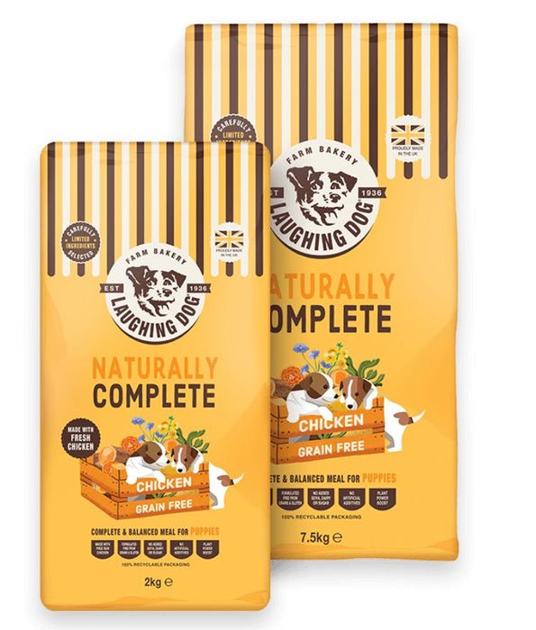 Laughing Dog - Naturally Complete Chicken, Grain-Free, Puppy Dry Dog Food For All Breed Sizes - 2kg