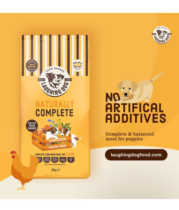 Laughing Dog - Naturally Complete Chicken, Grain-Free, Puppy Dry Dog Food For All Breed Sizes - 2kg