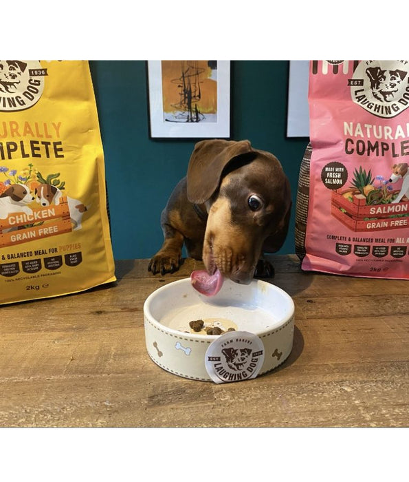 Laughing Dog - Naturally Complete Salmon, Grain-Free, Adult Dry Dog Food For All Breed Sizes - 2kg, 10kg