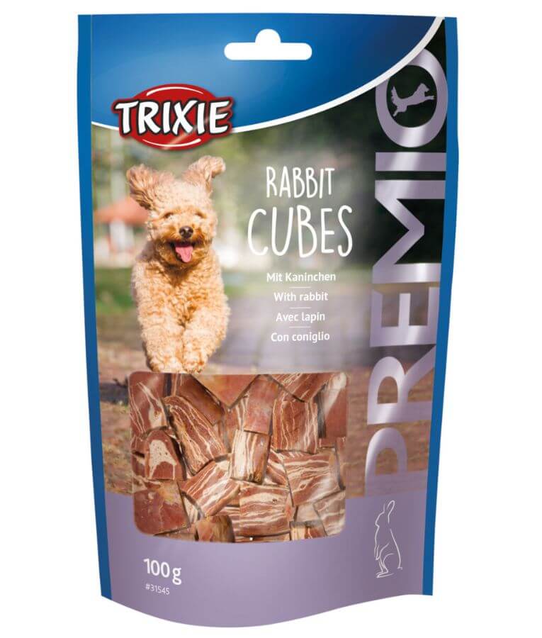 Trixie - Premio Rabbit Cubes, Rabbit Meat 71%, High Protein Treats, No Added Sugar - 100 g