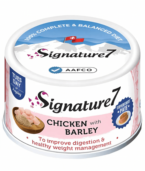Signature7 Cat Superfoods Pate Tuesday Chicken With Barley For a Healthy Digestion and Weight Management 80g