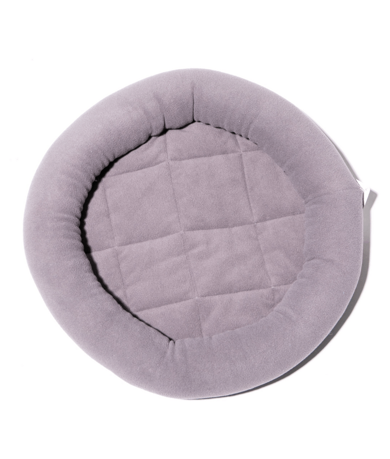 Pawise Cat Bolster Bed – Grey – Soft Round Bed for Cats & Small Dogs 40cm