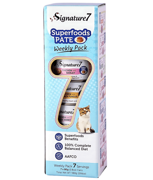 Signature7 Superfoods Pate Weekly Pack With Different Nutritional Benefits Cat Wet Food 7x80g