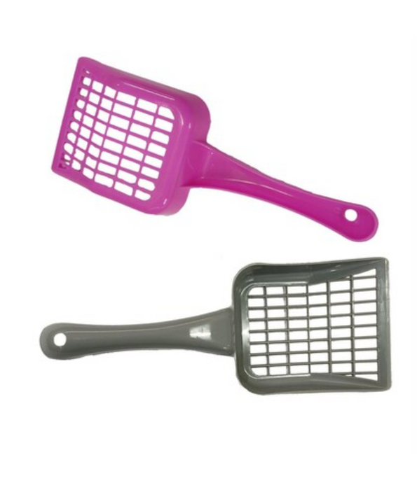 Pawise - Cat Litter Scoop, Plastic with Sifting Slits with Rear Rake Teeth - 26 x 10 cm