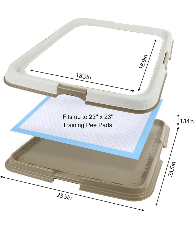 Pawise - Pee Pad Holder Tray for Dogs, Non-Slip, Easy to Clean - Small, Large