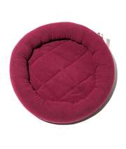 Pawise Cat Bolster Bed – Red - Soft Round Cushion for Cats & Small Dogs 40cm