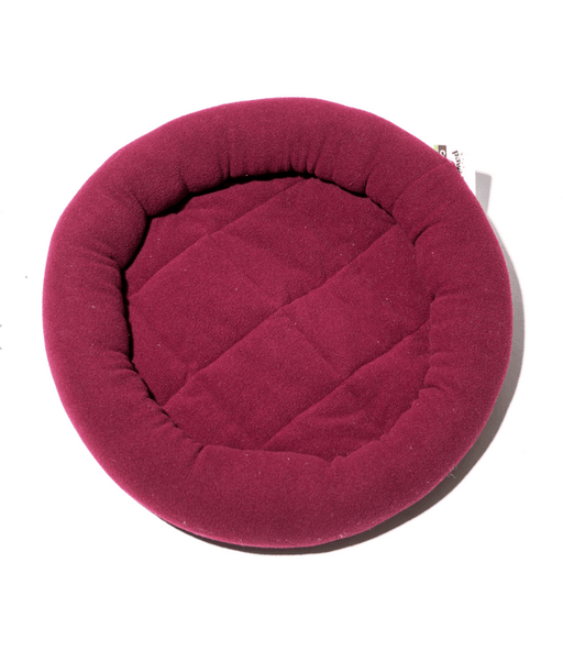 Pawise Cat Bolster Bed – Red - Soft Round Cushion for Cats & Small Dogs 40cm
