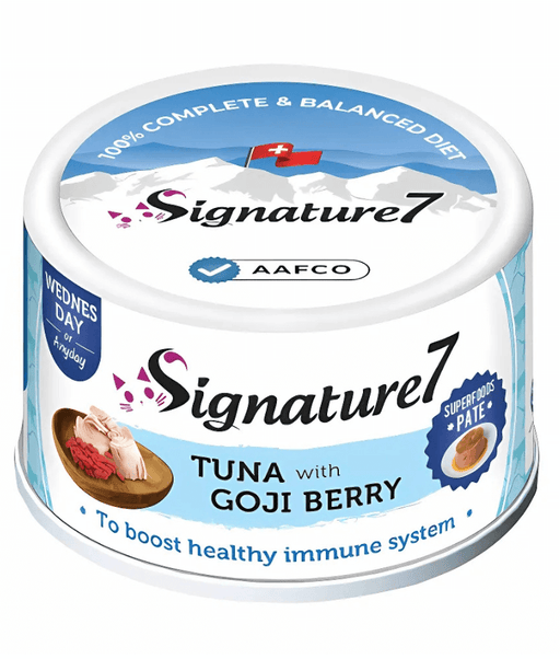 Signature7 Cat Superfoods Pate Wednesdsay Tuna With Goji Berry For Immune System Support 80g