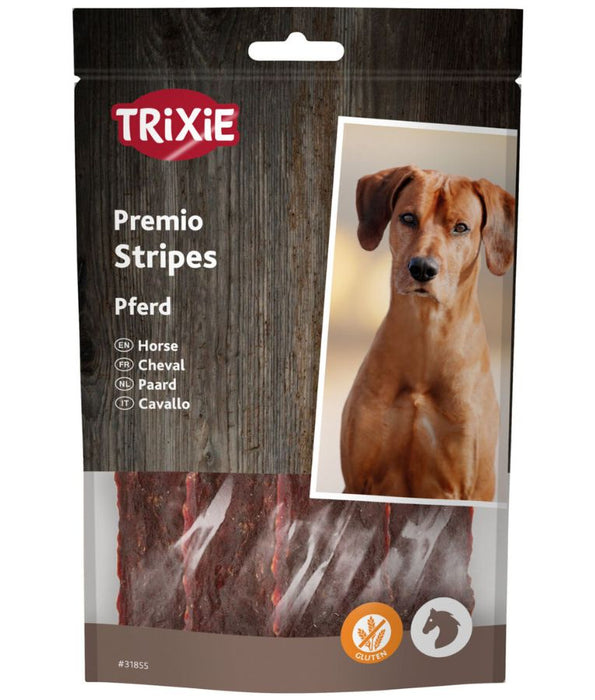Trixie - Premio Stripes Horse Treats, High-Protein Mono-Protein Snack for Dogs, Ideal for Sensitive Dogs - 100 g