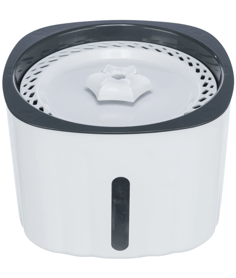 Trixie - Drinking Fountain Flower for Dogs & Cats, 2 L Circulating Water Fountain - 18.5 × 13 × 18.5 cm