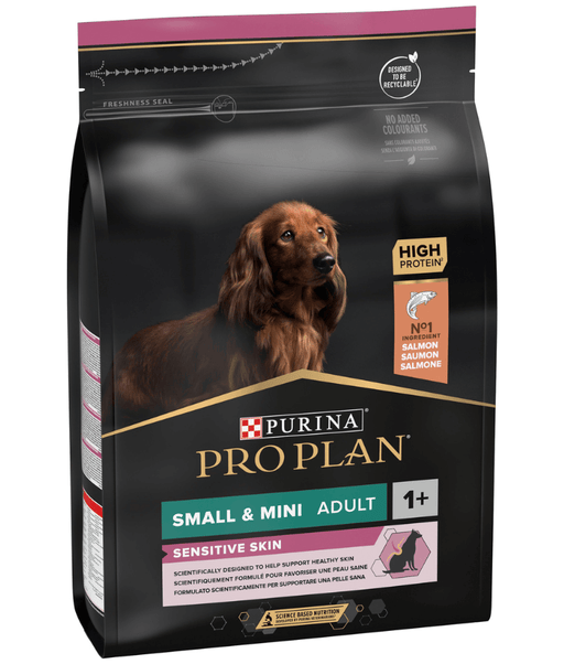 Purina Pro Plan Small and Mini Puppy Sensitive Skin Dry Dog food with Salmon 3 kg