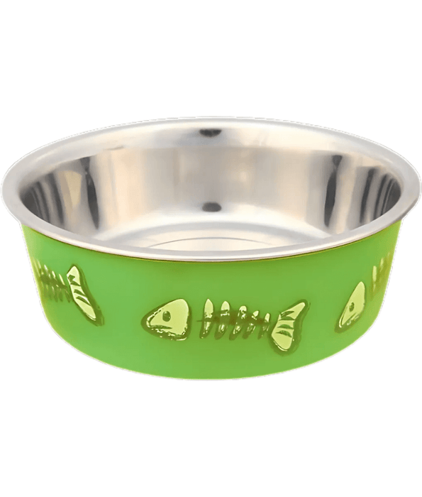 Trixie - Stainless Steel Bowl - For Cats And Mini Dogs - With Anti-Slip Rubber - 0.3L