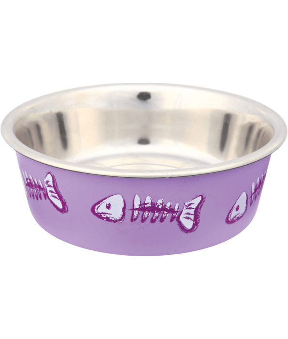 Trixie - Stainless Steel Bowl - For Cats And Mini Dogs - With Anti-Slip Rubber - 0.3L