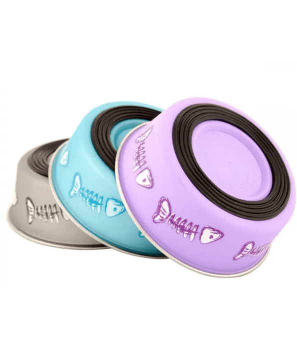 Trixie - Stainless Steel Bowl - For Cats And Mini Dogs - With Anti-Slip Rubber - 0.3L
