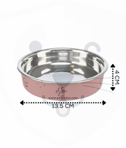 Trixie - Stainless Steel Bowl - for Short-Nosed Cats and Mini Dogs - With Anti-Slip Rubber - 0.25L