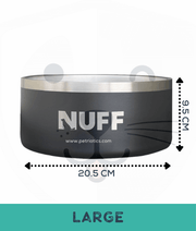 Nuff Stainless Steel Dog Bowl 0.9L-1.9L