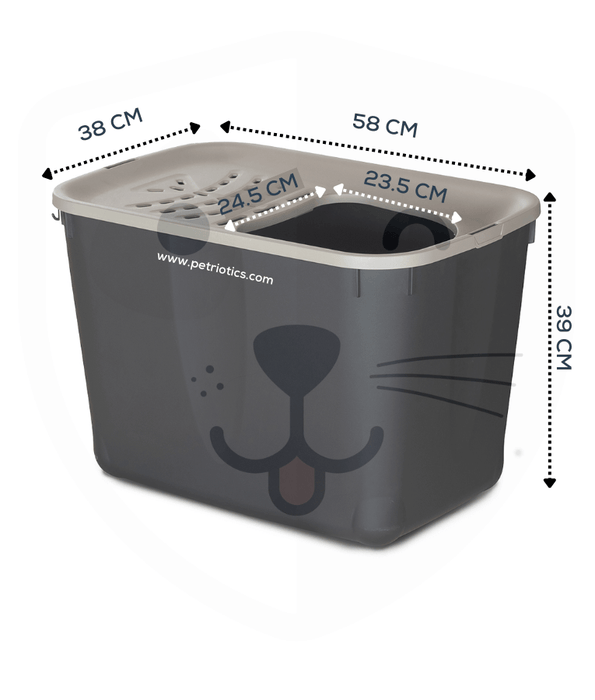 MP Bergamo MP Bergamo - Top-Entry Litter Box Taupe L58xW38xH39cm