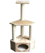 Pawise - Multiple Levels Cat Tree Rome II, with Platform & Hideaway Space - L40 x W40 x H110 cm