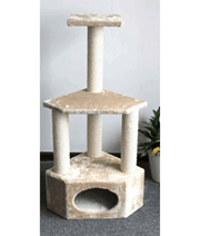 Pawise - Multiple Levels Cat Tree Rome II, with Platform & Hideaway Space - L40 x W40 x H110 cm