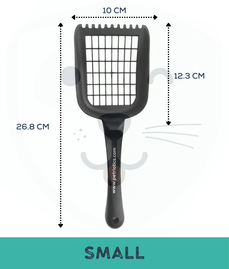 MP Bergamo Cat Litter Scoop for Fine Sand Wide Grid