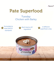 Signature7 Cat Superfoods Pate Tuesday Chicken With Barley For a Healthy Digestion and Weight Management 80g