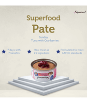 Signature7 Cat Superfoods Pate Sunday Tuna With Cranberry For Urinary Support 80g
