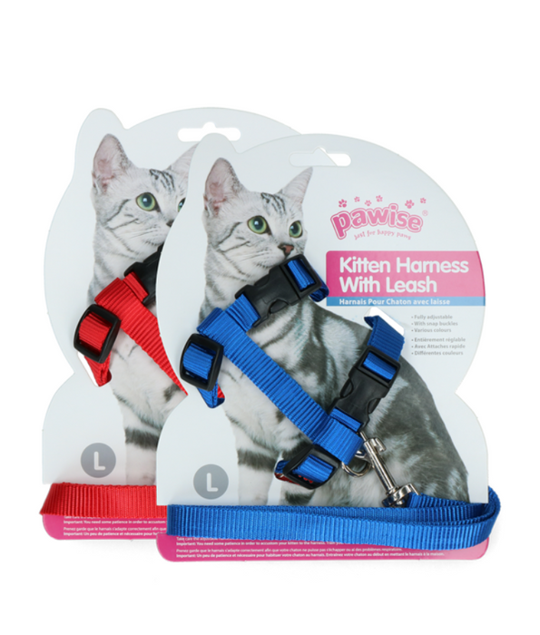 Pawise - Kitten Harness with Leash ( S - L )