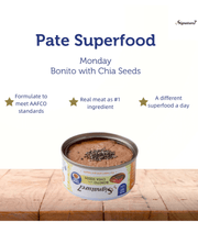 Signature7 Cat Superfoods Pate Monday Bonito With Chia Seed For Heart and Gut Support 80g