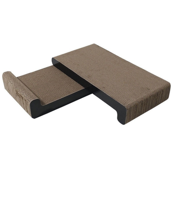 M-Pets - My Scratchy Montana Cat Scratcher, Cardboard Surface, Catnip Included, Eco-Friendly - 49 x 22 x 8 cm