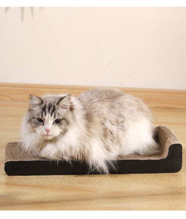 M-Pets - My Scratchy Montana Cat Scratcher, Cardboard Surface, Catnip Included, Eco-Friendly - 49 x 22 x 8 cm